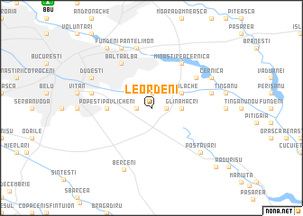 map of Leordeni