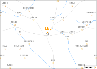 map of Léo