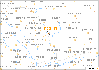 map of Lepajci