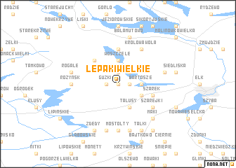 map of Lepaki Wielkie