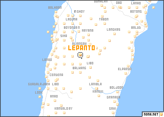 map of Lepanto