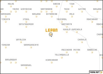 map of Lepán