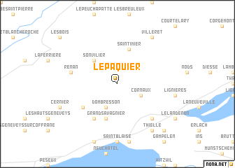 map of Le Pâquier