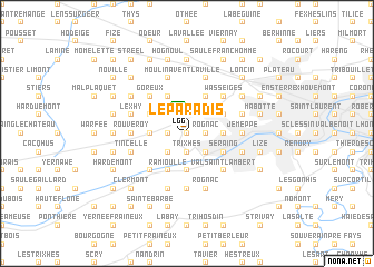 map of Le Paradis