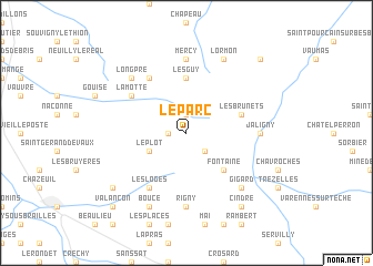 map of Le Parc