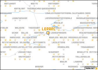 map of Le Parc