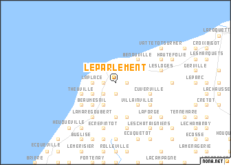 map of Le Parlement