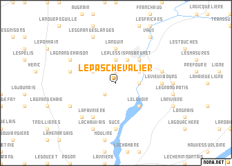 map of Le Pas Chevalier