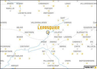 map of Le Pasquier