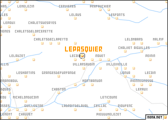 map of Le Pasquier