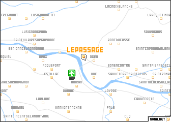 map of Le Passage