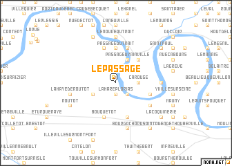 map of Le Passage