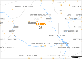 map of Le Pas