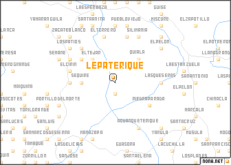 map of Lepaterique