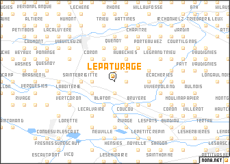 map of Le Pâturage