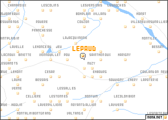 map of Lépaud