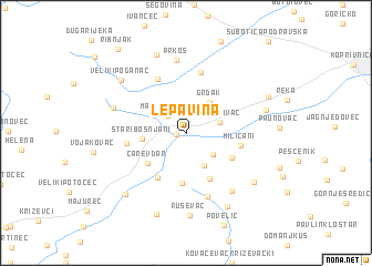 map of Lepavina