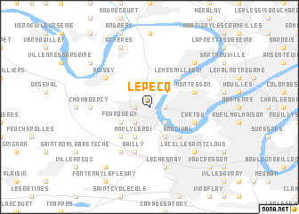 map of Le Pecq