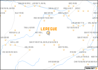 map of Le Pègue