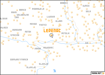 map of Lepenac