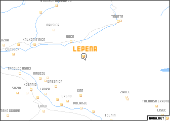 map of Lepena