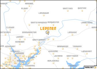 map of Le Pener