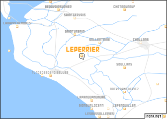 map of Le Perrier