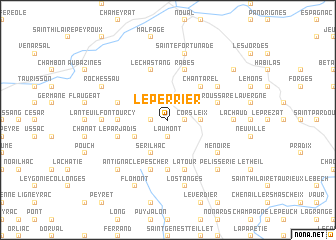 map of Le Perrier