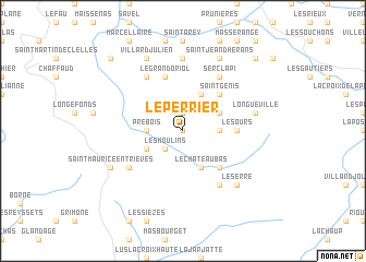 map of Le Perrier