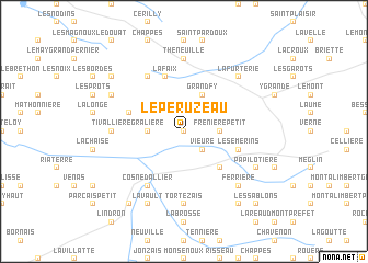 map of Le Peruzeau