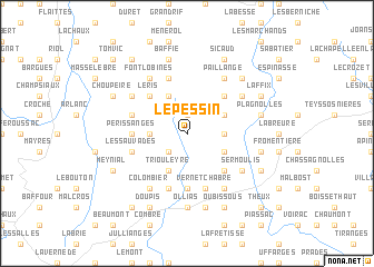 map of Le Pessin