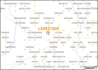 map of Le Pestour