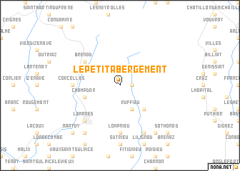 map of Le Petit-Abergement