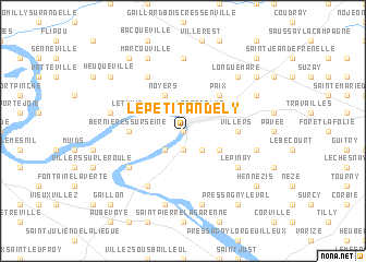 map of Le Petit Andely