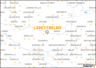 map of Le Petit Belair