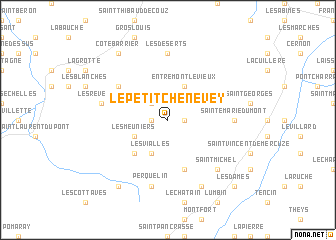 map of Le Petit Chenevey