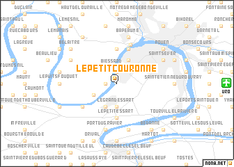 map of Le Petit-Couronne