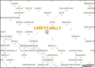 map of Le Petit Jailly