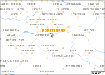 map of Le Petit Ossé