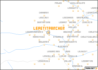 map of Le Petit-Parcher