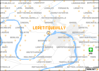 map of Le Petit-Quevilly