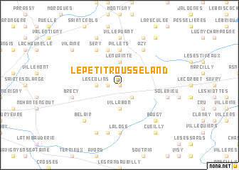 map of Le Petit Rousseland