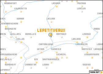 map of Le Petit Veaux