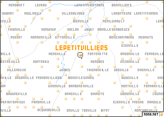 map of Le Petit Villiers