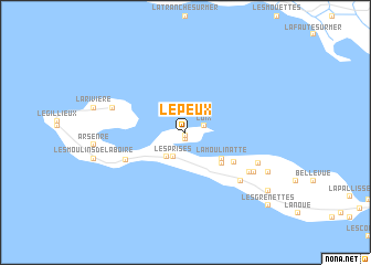 map of Le Peux