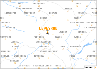 map of Le Peyrou