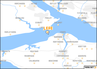 map of Lepe