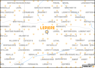 map of Le Pière