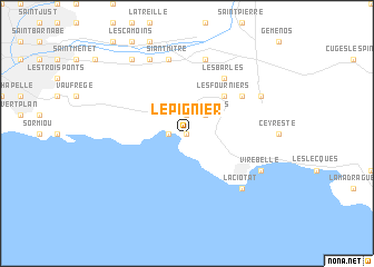 map of Le Pignier