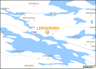 map of Lepikkomäki